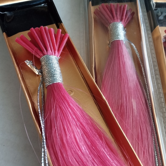 New 18" Light Pink Remy Itips Human Hair Extensions get length and fullness - Picture 3 of 13